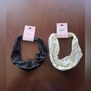 2 piece Forever 21 lace headbands